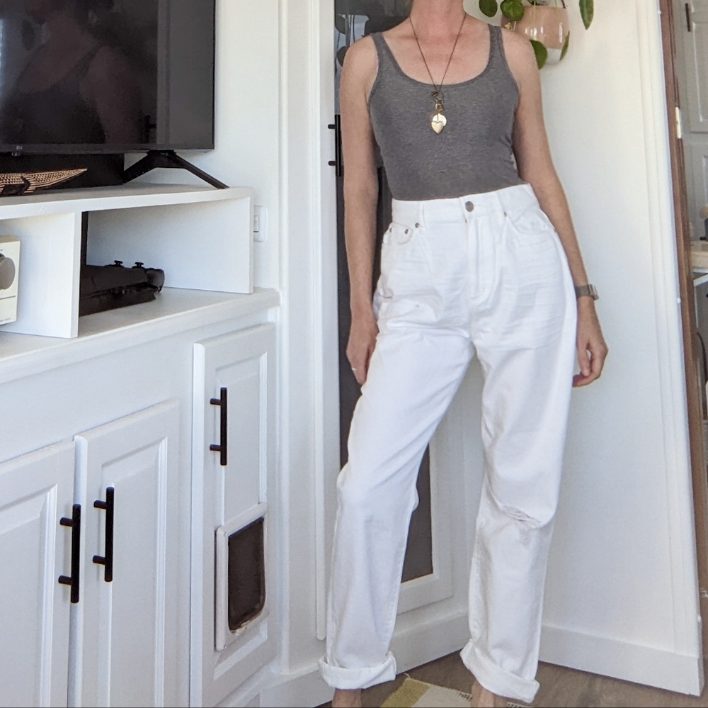 Loft high waisted boyfriend jeans